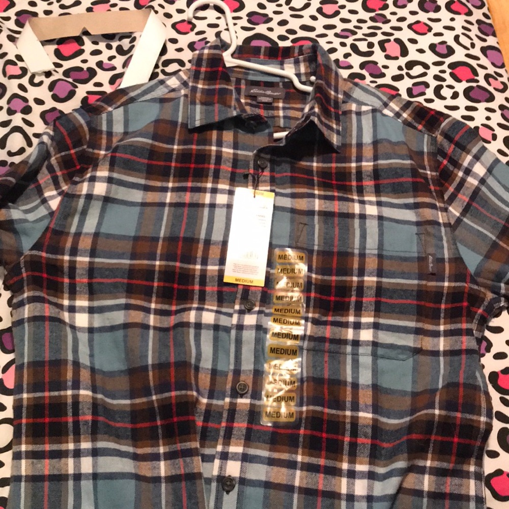 flannel button down